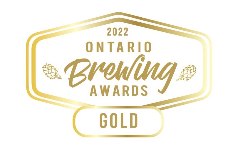 Ontario Brewing Awards Gold Logo for 2022.